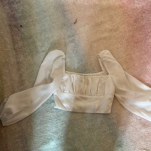 princess polly white crop top